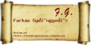 Farkas Gyöngyvér névjegykártya